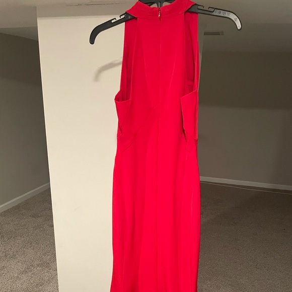 Vince Camuto Halter trumpet Red Gown - Picture 3 of 4